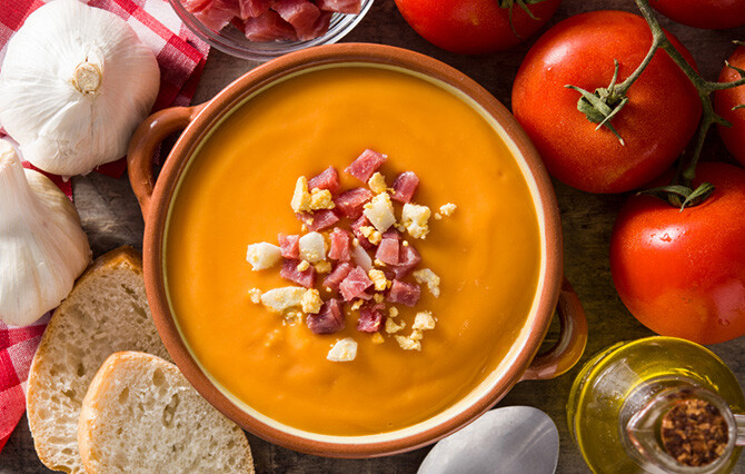 Salmorejo au jambon serrano ElPozo